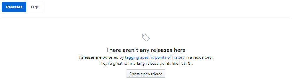 Github仓库无发行版