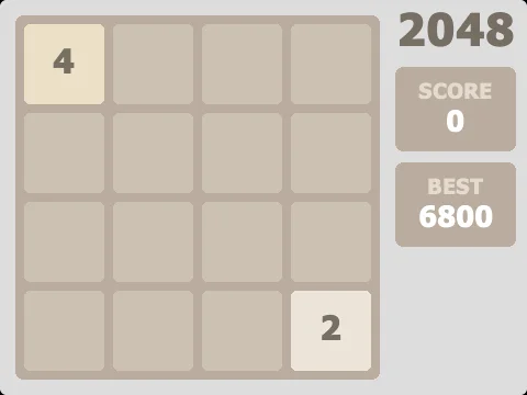 2048菜鸡分数